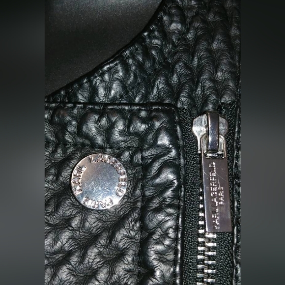 Karl Lagerfeld quilted moto jacket - Picture 6 of 10
